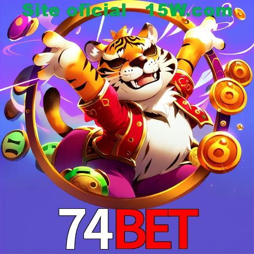 Imagem promocional da 74Bet mostrando a plataforma e suas vantagens